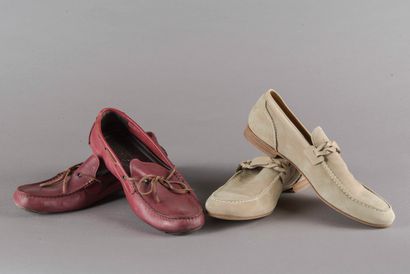 BOTTEGA VENETA
Deux paires de mocassins....