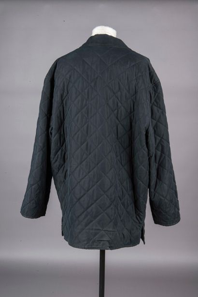 HERMES 
Veste matelassée en syntétique noire,...