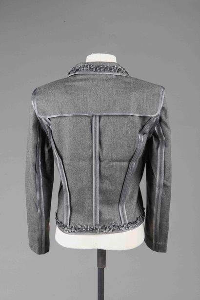CHRISTIAN DIOR Boutique 
Veste en laine grise...