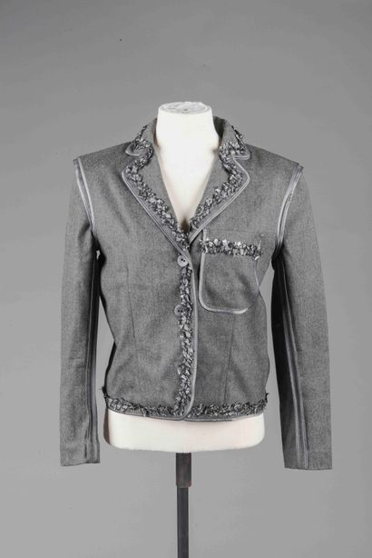 CHRISTIAN DIOR Boutique 
Veste en laine grise...