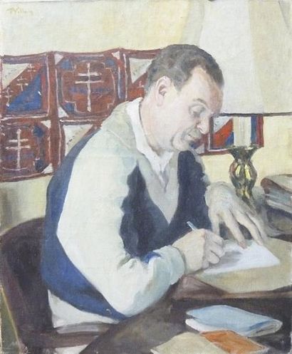 Paul VILLAIN
Portrait de politicien Huile...