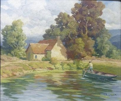 P. ECHBARD
Environs de Bergerac. Huile sur...