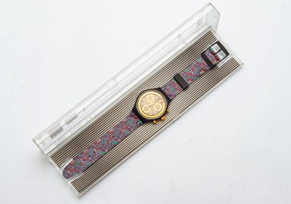 SWATCH
1992
Chronograph, Award SCB 108 model.
Quartz...