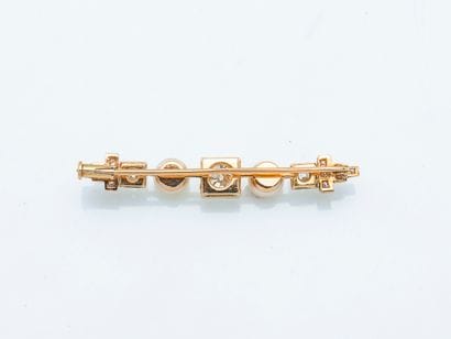Broche barrette en or jaune 18 carats (750...