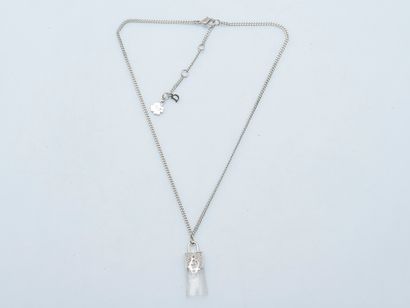 DIOR
Silver-plated chain necklace adorned...