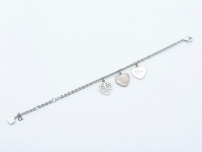 DIOR
Silver-plated round link bracelet adorned...