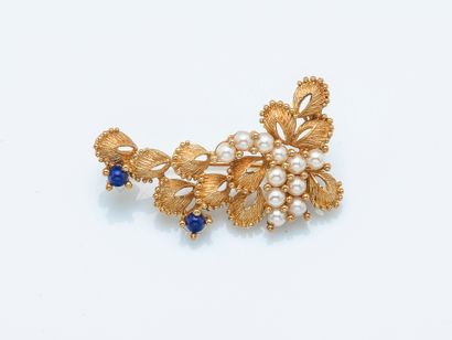 Broche branchage en or jaune 18 carats (750...