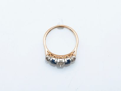 Bague jarretière en or jaune 18 carats (750...