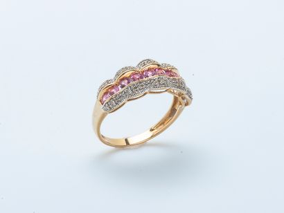 Bague bandeau en or jaune 18 carats (750...
