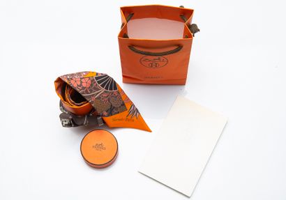 HERMES Paris
Twilly Fleurs et Papillons fabric,...