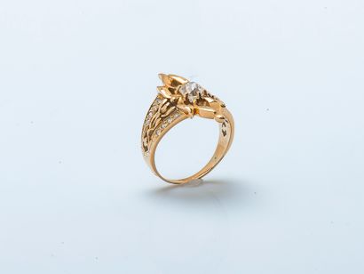 Bague duchesse en or jaune 18 carats (750...