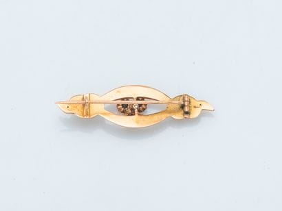 Broche en or jaune et rose 9 carats (375...