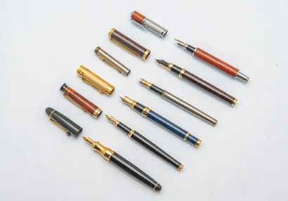 Lot de six stylos plumes iridium made in...