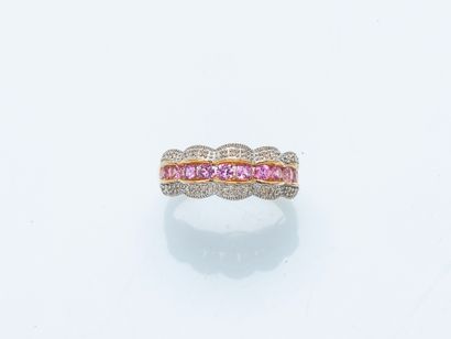 Bague bandeau en or jaune 18 carats (750...