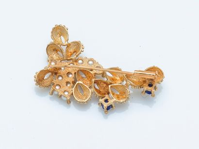 Broche branchage en or jaune 18 carats (750...