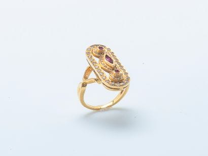 Bague duchesse en or jaune 18 carats (750...