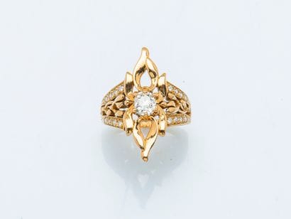 Bague duchesse en or jaune 18 carats (750...