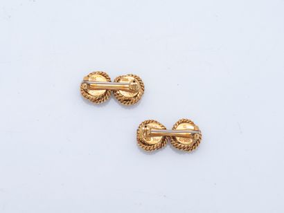 Kurt WAYNE
Pair of 18K yellow gold (750 ‰)...