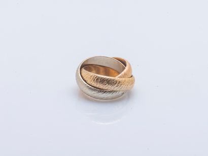 HERMÈS Paris
Ring formed of three 18K (750...