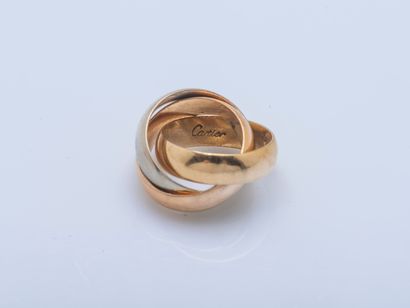 CARTIER
Large Trinity ring formed of three...