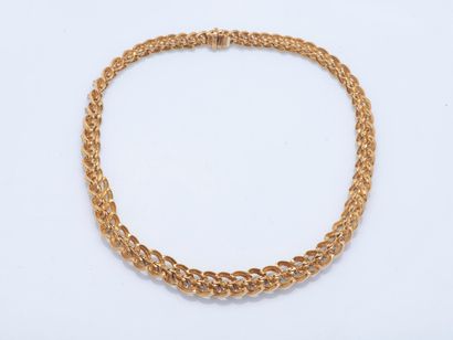 Choker necklace in 18k yellow gold (750 ‰)...