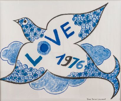 YVES SAINT LAURENT
Affiche Love 1976. Édition...
