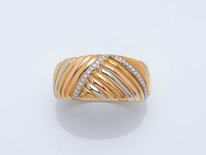Large rigid bracelet opening adorned with...