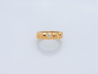 Bague jonc en or jaune 18 carats (750 ‰)...
