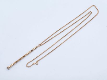 Sautoir in 14K yellow gold (585 ‰), consisting...