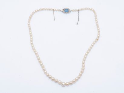 Collier de perles de culture en chute, le...