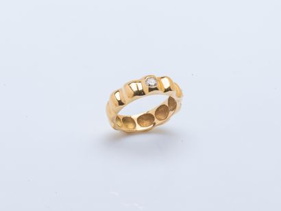 Bague jonc en or jaune 18 carats (750 ‰)...