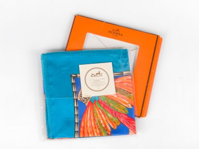 HERMÈS Paris
Square in printed silk twill,...