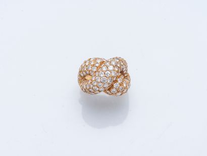 Bague en or jaune 18 carats (750 ‰) à décor...
