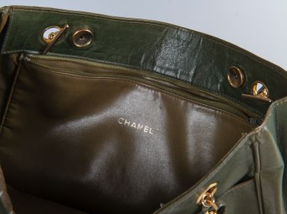 CHANEL, circa 1987
Gabriel bag in olive-green...