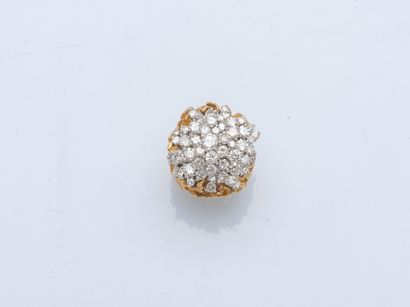Important 14K yellow gold (585 ‰) chased,...