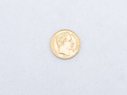 Napoleon 20 francs gold coin, 1867. 
Weight:...