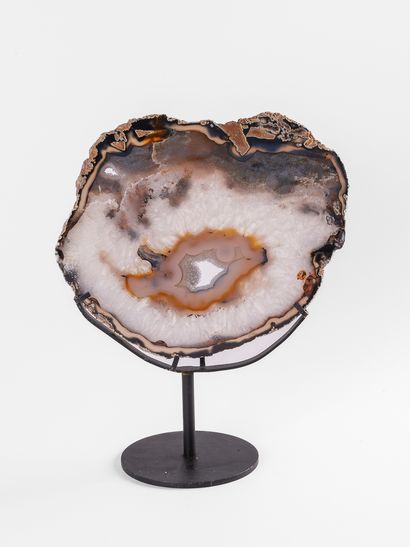 Tranche d'Agate socle, Brésil. 
Dim. : 19...