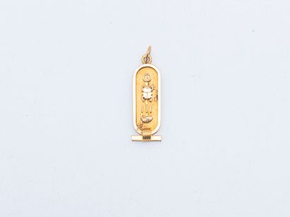 Pendentif en or jaune 18 carats (750 ‰) formant...