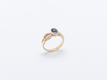 Bague jonc en or jaune 18 carats (750 ‰)...