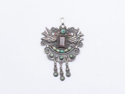 Silver pendant (800 ‰) decorated with birds...