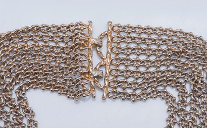 Important collier formé de sept rangs de...