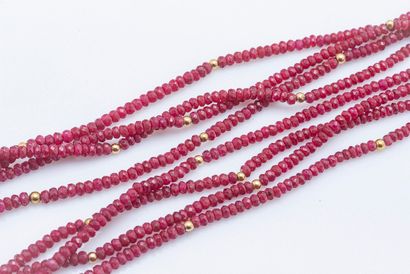 Collier de 4 rangs de perles de racine de...