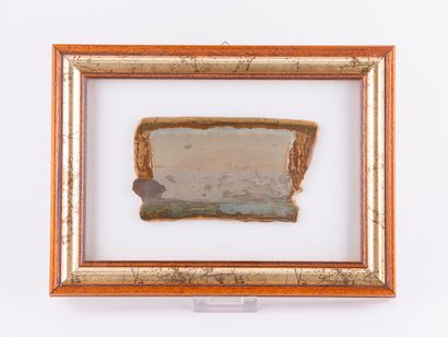 Paèsine encadrée. 
Dim. : 10 x 18 cm