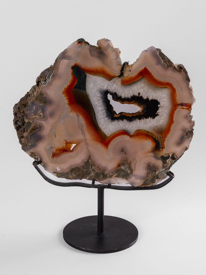 Tranche d'Agate socle, Brésil. 
Dim. : 22...