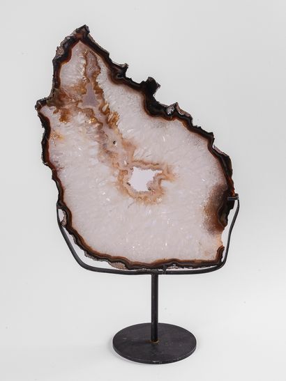 Tranche d'Agate socle, Brésil. 
Dim. : 23...