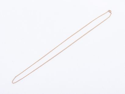 18K yellow gold (750 ‰) chain with gourmette...