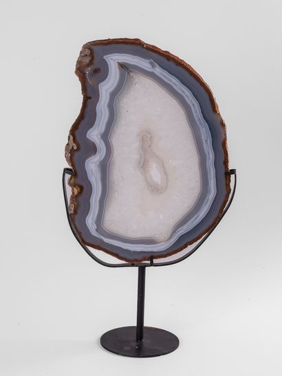 Tranche d'Agate socle, Brésil. 
Dim. : 23...