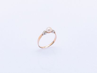 18K rose gold (750 ‰) and platinum (850 ‰)...