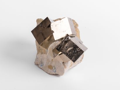 Pyrite, Navajun, Espagne. 
Dim. : 16 x 11...