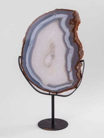 Tranche d'Agate socle, Brésil. 
Dim. : 23...
